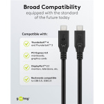 GOOBAY καλώδιο USB-C 74193, USB4, 100W, 40Gbps, 8K/60Hz, 2m, μαύρο - Image 7