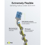 GOOBAY καλώδιο δικτύου 74224, CAT 6A U/UTP, slim, copper, 10Gbps, 3m, γκρι - Image 5