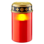 GOOBAY LED φωτιστικό κερί αφιέρωσης 74366, 2400K, IP44, κόκκινο