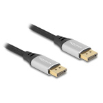 DELOCK καλώδιο DisplayPort 2.1 80634, 16K/60Hz, 40 Gbps, 2m, μαύρο