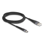 DELOCK καλώδιο USB σε USB-C 81122, 60W, 480Mbps, 2m, μαύρο - Image 2