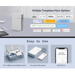 NIIMBOT smart θερμικός εκτυπωτής ετικετών B18, 203dpi, Bluetooth, λευκός - Image 2