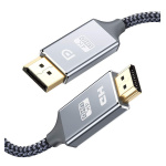 POWERTECH καλώδιο DisplayPort σε HDMI CAB-DP033, 4K, copper, 5m, γκρι