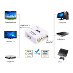 POWERTECH HD Video Converter CAB-H119 3x RCA σε HDMI, MS1858, Full HD - Image 3