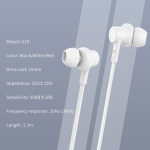 CELEBRAT earphones με μικρόφωνο G19, 3.5mm σύνδεση, Φ10mm, 1.2m, μαύρα - Image 4