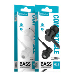 CELEBRAT earphones με μικρόφωνο G19, 3.5mm σύνδεση, Φ10mm, 1.2m, μαύρα - Image 6