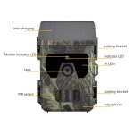 SUNTEK smart ηλιακή κάμερα κυνηγού HC-600PRO, PIR, 4G, 30MP/2K, SD, IP65 - Image 6
