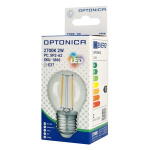 OPTONICA LED λάμπα G45 1866, Filament, 2W, 2700K, 200lm, E27 - Image 3
