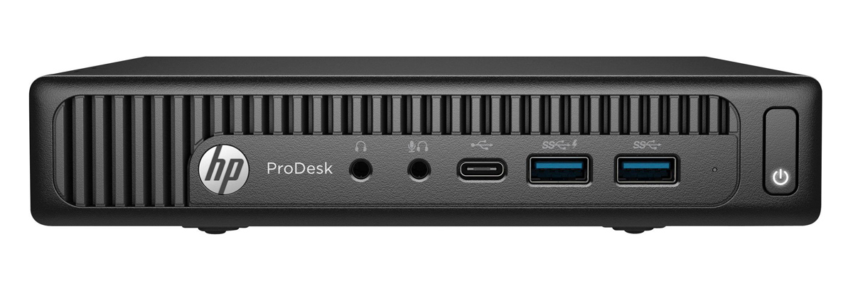 PCM-2530-SQR HP PC ProDesk 600 G2 Tiny, Refurbished Grade A Repainted, G3900T, 8/500GB, FreeDOS - Image 1