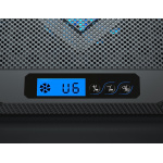 POWERTECH βάση & ψύξη laptop PT-1346, έως 15.6", 2x 125mm LED fan, μαύρη - Image 2