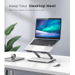 POWERTECH επιτραπέζια βάση για laptop/tablet PT-1354 έως 18.3", foldable, μαύρη - Image 2
