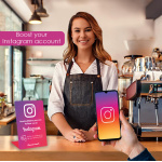 POWERTECH NFC επιτραπέζιο stand Follow us on Instagram PT-1405 - Image 2