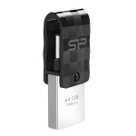 SILICON POWER Dual USB Flash Drive C31, USB 3.2 & USB-C, 64GB, μαύρο