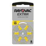 RAYOVAC μπαταρίες ακουστικών βαρηκοΐας 10MF, mercury free, 1.45V, 6τμχ