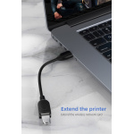 CABLETIME καλώδιο προέκτασης USB CT-AMAF2, 3A, 480Mbps, 1m, μαύρο - Image 2
