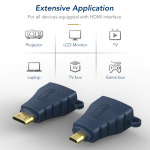 CABLETIME αντάπτορας micro HDMI σε HDMI HA16R, 4K/60Hz, μπλε - Image 4