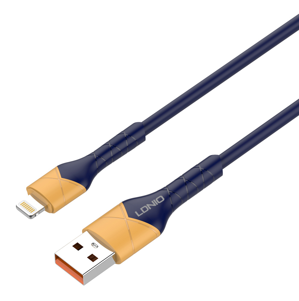 5210131073544 LDNIO καλώδιο Lightning σε USB LS801, 30W, 1m, μπλε - Image 1