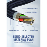 LDNIO καλώδιο Lightning σε USB LS691, 30W, 1m, γκρι - Image 4