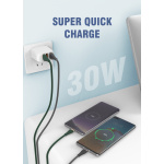 LDNIO καλώδιο USB-C σε USB LS691, 30W, 1m, γκρι - Image 2