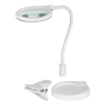 GOOBAY μεγεθυντικός φακός 60359 με κλιπ & βάση, LED, 3 διόπτρες, λευκός