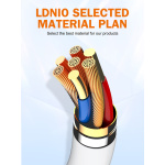 LDNIO καλώδιο Lightning σε USB-C LC601I, 30W PD, 1m, γκρι - Image 3