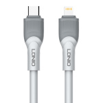 LDNIO καλώδιο Lightning σε USB-C LC602I, 30W PD, 2m, γκρι