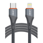 LDNIO καλώδιο Lightning σε USB-C LC631I, 30W PD, 1m, γκρι