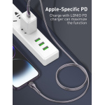 LDNIO καλώδιο Lightning σε USB-C LC651I, 30W, 1m, χρυσό - Image 2