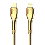 LDNIO καλώδιο Lightning σε USB-C LC651I, 30W, 1m, χρυσό