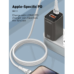 LDNIO καλώδιο Lightning σε USB-C LC861I, 30W PD, 1m, γκρι - Image 2