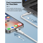 LDNIO καλώδιο Lightning σε USB-C LC861I, 30W PD, 1m, γκρι - Image 3