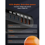LDNIO σταθμός φόρτισης A6140C, 3x USB-C/3x USB, 140W, PD/QC, GaN, μαύρος - Image 6