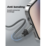 LDNIO καλώδιο Lightning σε USB-C LC442I, 30W PD, 2m, γκρι - Image 3