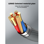 LDNIO καλώδιο Lightning σε USB-C LC442I, 30W PD, 2m, γκρι - Image 4