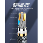 LDNIO καλώδιο Lightning σε USB-C LC111, 30W PD, 1m, γκρι - Image 5