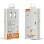 LDNIO καλώδιο Lightning σε USB-C LC121I, 30W PD, 1m, λευκό - Image 5
