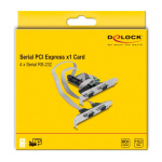 DELOCK κάρτα επέκτασης PCIe σε 4x RS-232 90410, 115.2Kbps - Image 4