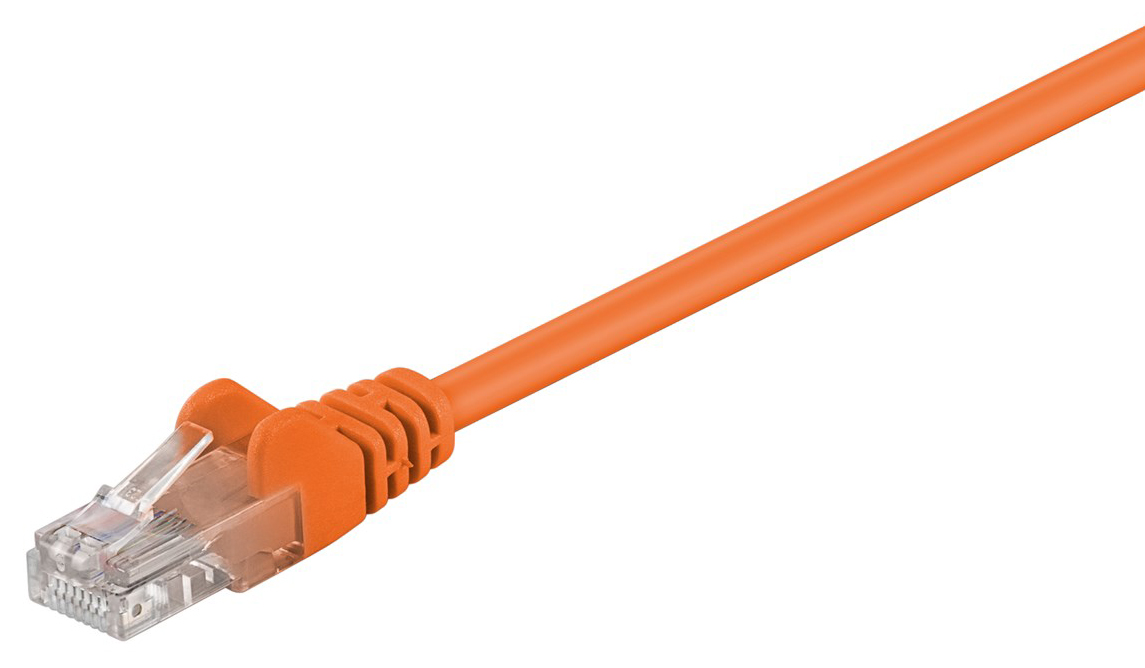 95233 GOOBAY καλώδιο δικτύου 95233, CAT 5e U/UTP, CCA, PVC, 3m, πορτοκαλί - Image 1