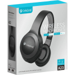 CELEBRAT headphones με μικρόφωνο A23-ΒΚ, bluetooth, 40mm, μαύρο - Image 4