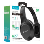 CELEBRAT headphones A27, wireless & wired, Bluetooth 5.3, Φ40mm, μαύρα - Image 4