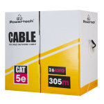 POWERTECH καλώδιο δικτύου CAB-N288, Cat 5e U/UTP, CCA, 26AWG, 305m, γκρι - Image 3