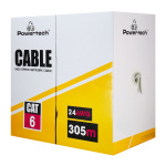 POWERTECH καλώδιο δικτύου CAB-N292, Cat 6 U/UTP, CCA, 24AWG, 305m, γκρι - Image 3