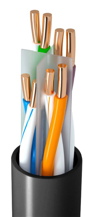 CAB-N294 POWERTECH καλώδιο δικτύου CAB-N294, Cat 6 U/UTP, CCA, 24AWG, 305m, μαύρο - Image 1