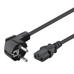 POWERTECH Καλώδιο τροφοδοσίας 3x 1mm² CAB-P014, μαύρο, 1.5m