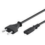 POWERTECH Καλώδιο τροφοδοσίας Euro VDE 2x0.5mm², PVC, copper, 1.5m