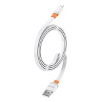 CELEBRAT καλώδιο micro USB σε USB CB-33M, flat, 2.1A, 1m, λευκό - Image 3