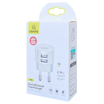 USAMS φορτιστής τοίχου T20, 2x USB, 2.1A, λευκός - Image 5