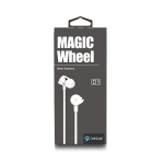 CELEBRAT earphones με μικρόφωνο D1, 3.5mm, Φ10mm, 1.2m flat, λευκά - Image 2