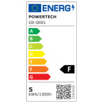 POWERTECH LED λάμπα G9-0001 5W, 4000K, G9, 450lm, RC - Image 2