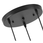 POWERTECH τρίφωτο φωτιστικό οροφής HLL-0004, E27, Φ20, μεταλλικό, μαύρο - Image 3